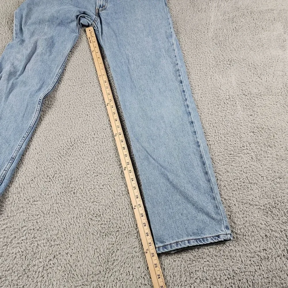 Levis 550 Jean Mens 33x32 Relaxed Straight Light Wash Grunge Cowboy Skater Work